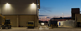 How to light with floodlights Service yards 284x108px