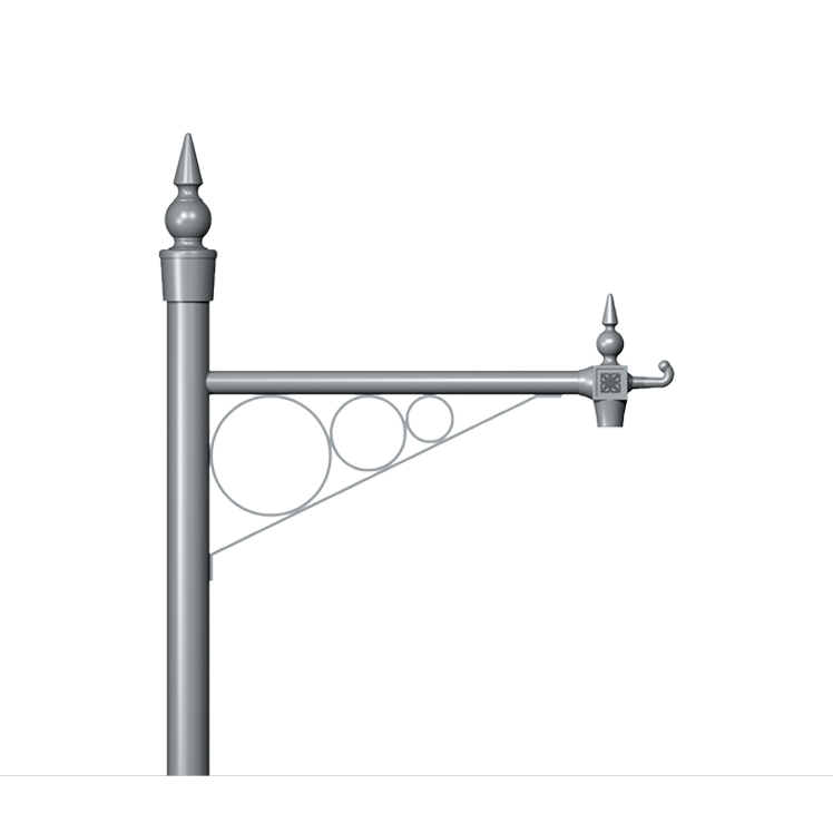 Hoop Traditional Column bracket Product image 748x748px