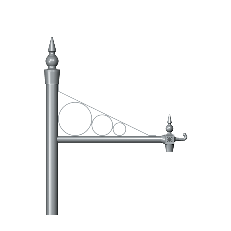 Inverted Hoop Traditional Column bracket Product image 748x748px